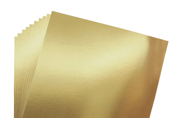 Gold Metallic Glossy 12x12 10 Sheet Pack