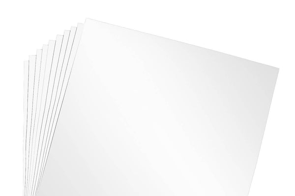 White Glossy 12x12 10 Sheet Pack