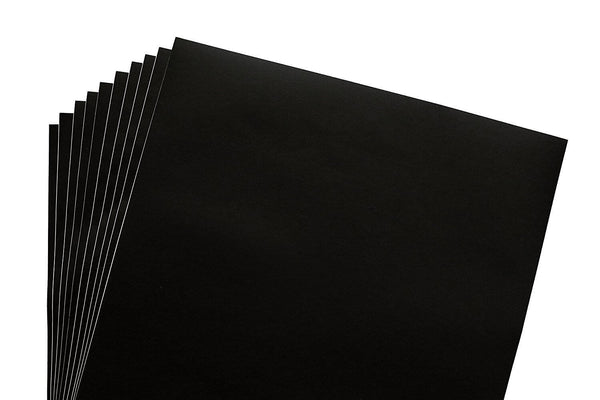 Black Matte 12x12 10 Sheet Pack