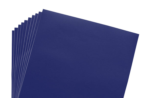 Navy Blue Matte 12x12 10 Sheet Pack