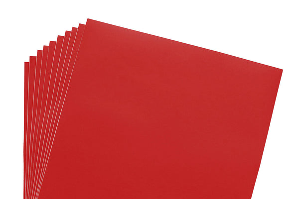 Red Matte 12x12 10 Sheet Pack