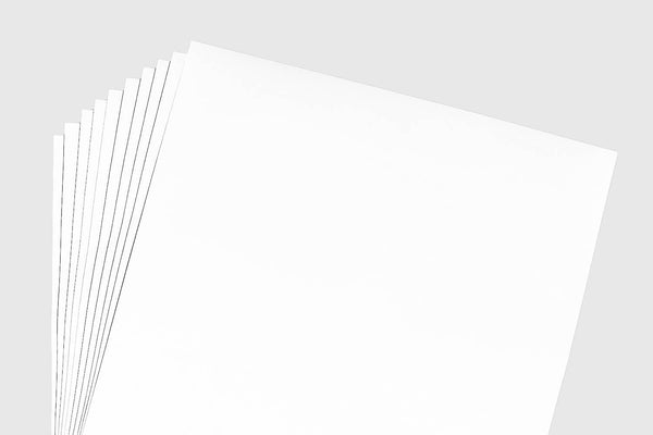 White Matte 12x12 10 Sheet Pack