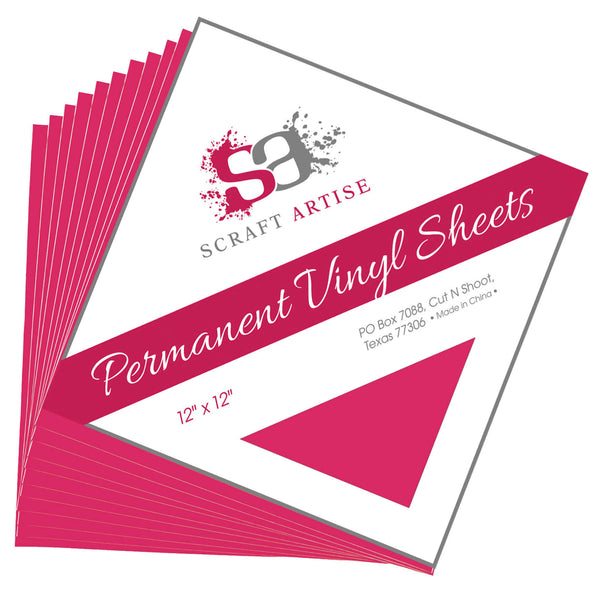 Dark Pink Matte 12x12 10 Sheet Pack