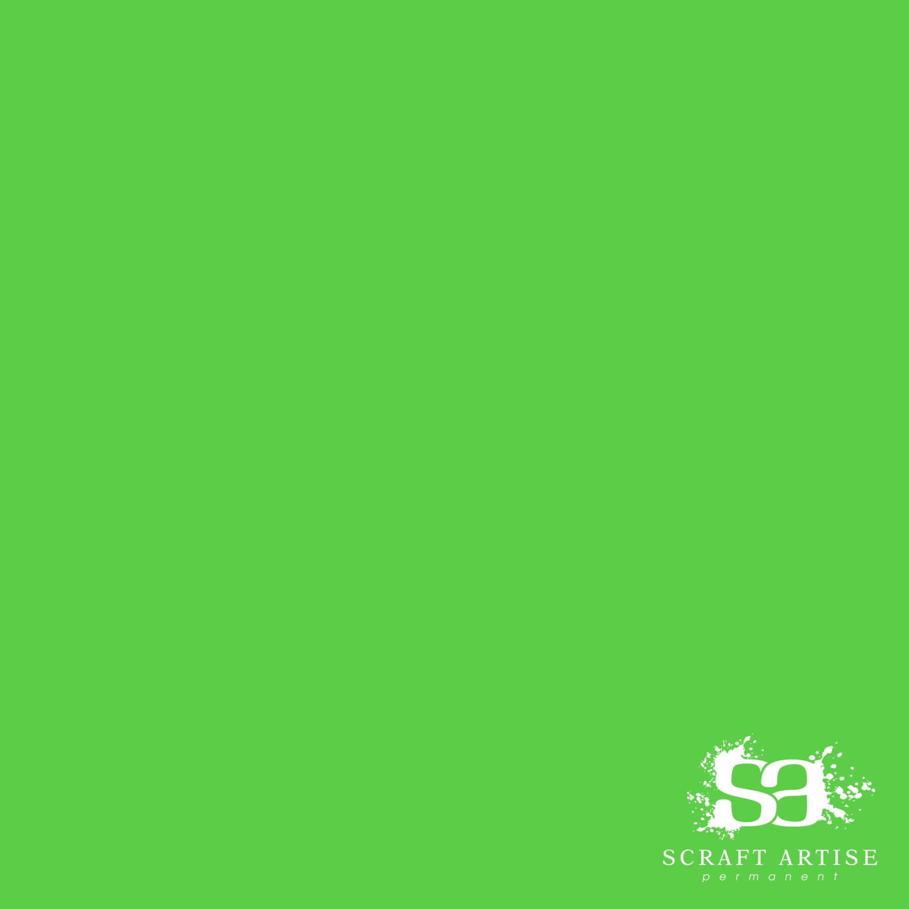 Permanent Adhesive Vinyl Sheets Lime Green Matte by Scraft Artise