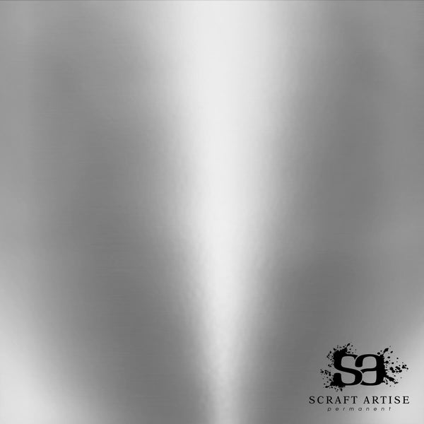 Silver Metallic Glossy 12x12 10 Sheet Pack