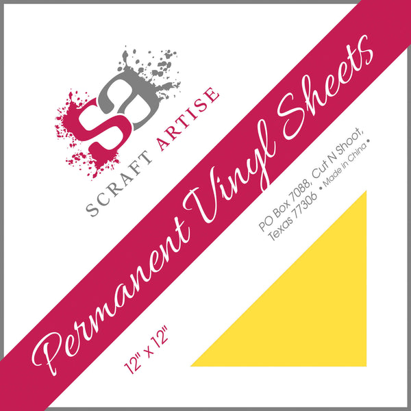 Yellow Matte 12x12 10 Sheet Pack