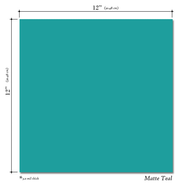 Teal Matte 12x12 10 Sheet Pack