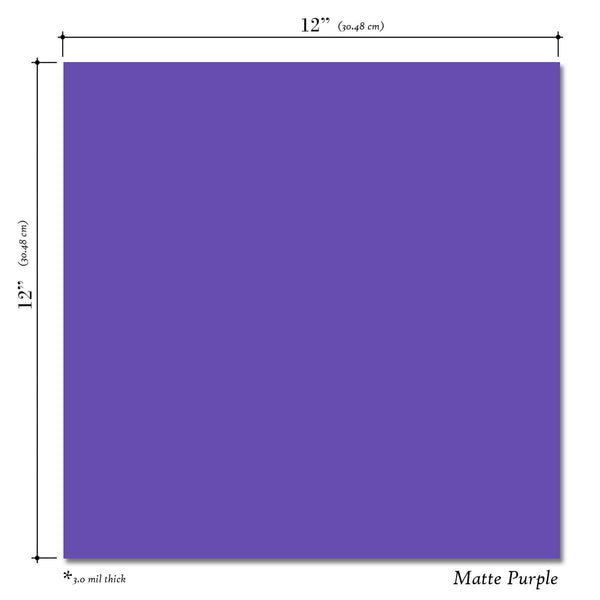 Purple Matte 12x12 10 Sheet Pack