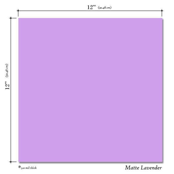 Lavender Matte 12x12 10 Sheet Pack