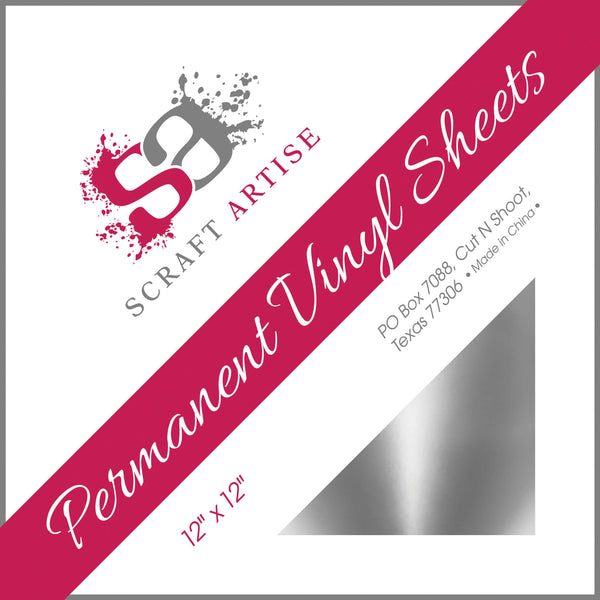 Silver Metallic Glossy 12x12 10 Sheet Pack