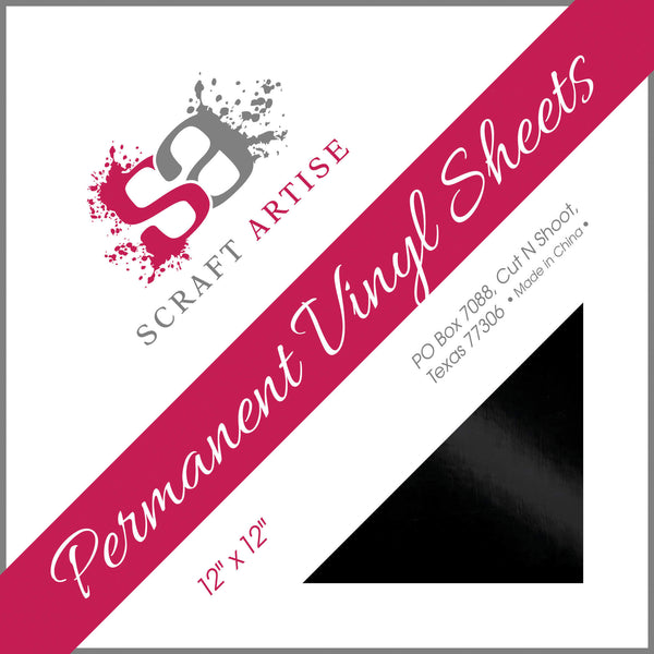 Black & White Glossy 12x12 10 Sheet Pack