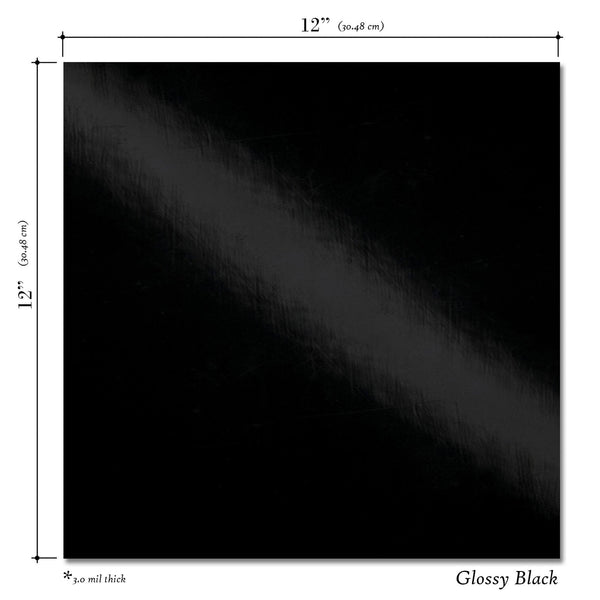 Black & White Glossy 12x12 10 Sheet Pack