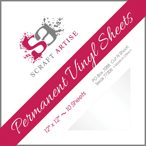 White Glossy 12x12 10 Sheet Pack