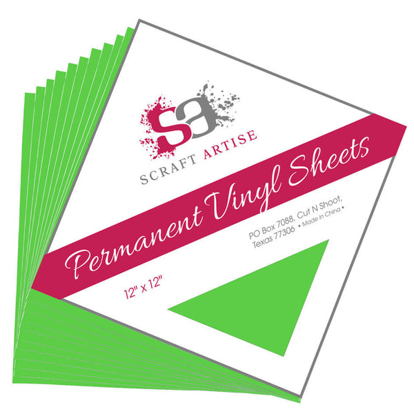 Lime Green Matte 12x12 10 Sheet Pack