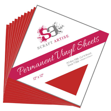 Red Matte 12x12 10 Sheet Pack