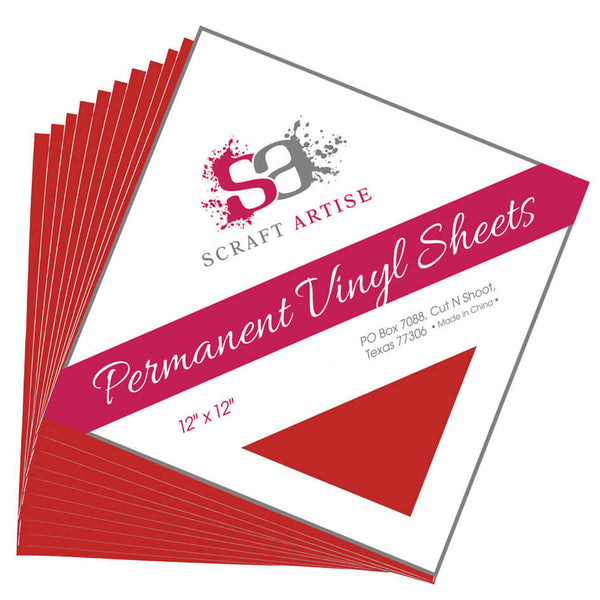 Red Matte 12x12 10 Sheet Pack